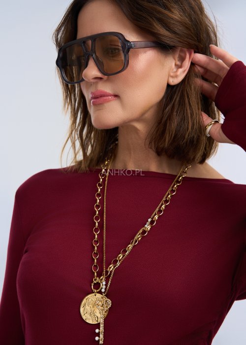 Okulary Luxor 3968 Szare z Beżowym Soczewkami