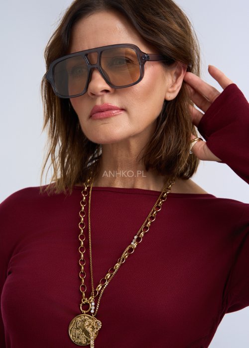 Okulary Luxor 3968 Szare z Beżowym Soczewkami