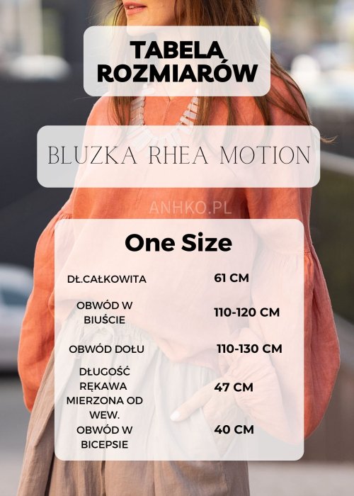 Tabela Rozmiarów One Size Komplet Dzianinowy Rhea Motion