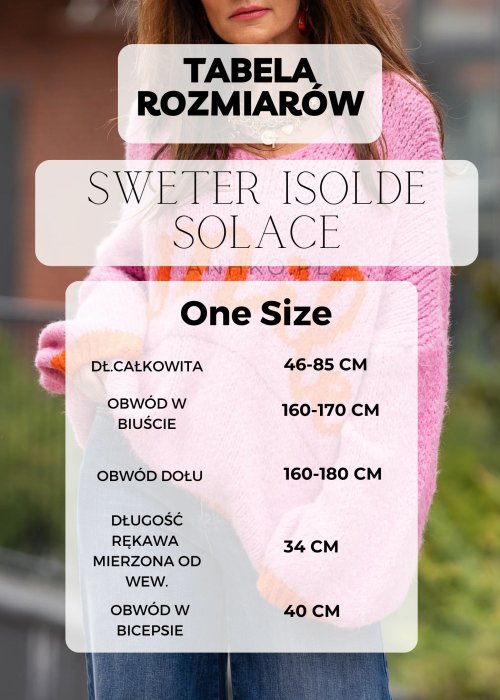 Tabela Rozmiarów One Size Sweter Isolde Solace