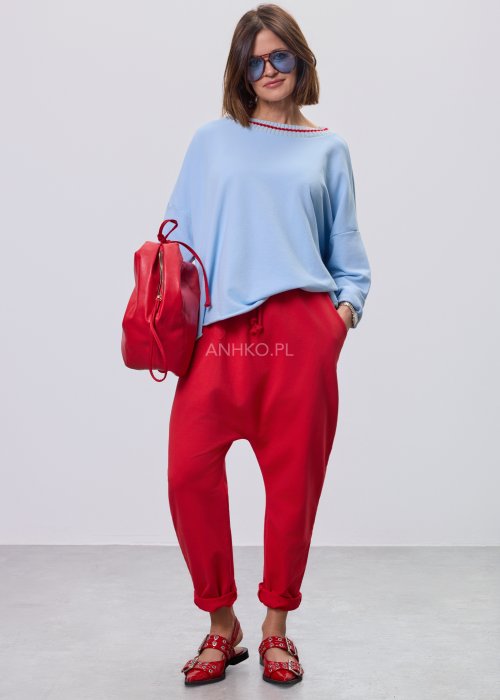 Spodnie Vintage Liora Czerwone 