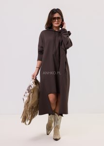 Sukienka Karla Brązowa