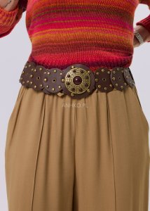 Pasek Ocko Royal Brązowy