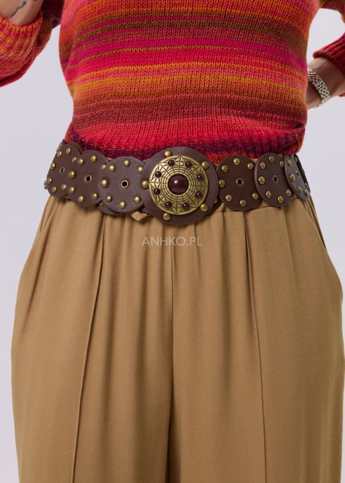 Pasek Ocko Royal Brązowy