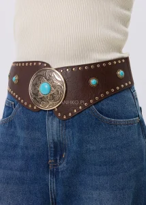 Pasek Somerset Elastic Brązowy