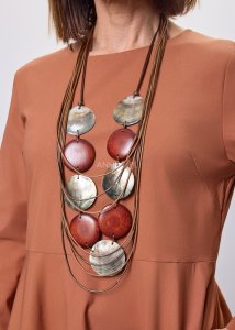 Naszyjnik Grounded Brązowy