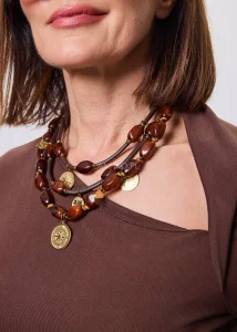 Naszyjnik Arcanum Brązowy