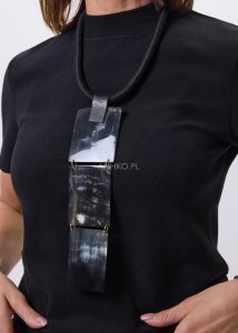 Naszyjnik Mosaic Czarno-Szary