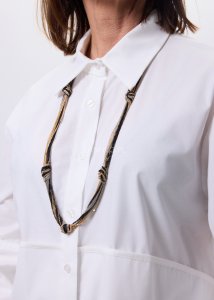 Naszyjnik Fold w Kolorze Czarno-Złoto-Srebrnym