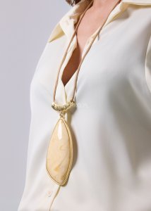 Naszyjnik Castello Kremowy