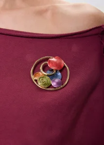 Broszka Magnetyczna Stoles New w Kolorze Złotym