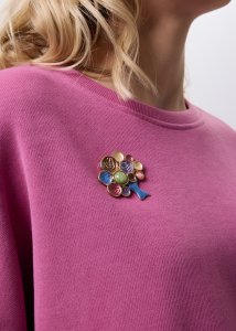 Broszka Magnetyczna Forestic w Kolorze Złotym