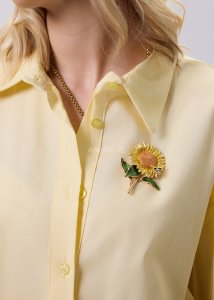 Broszka Magnetyczna SunBee Żółto-Zielona