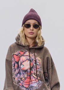 Czapka Sonella Śliwkowa 