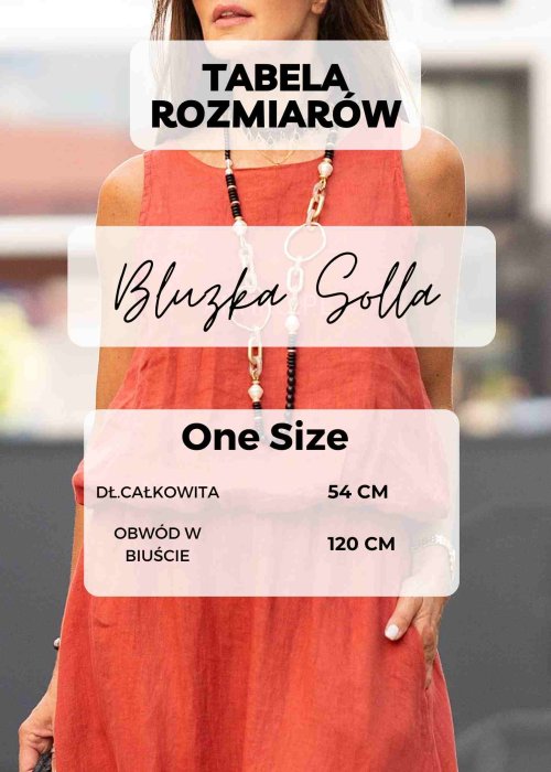 Tabela Rozmiarów dla Bezrękawnik Dzianinowy Solla Bordowy