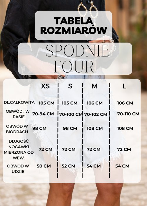 Tabela Rozmiarów dla Spodnie Dresowe Four Zielone