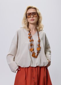 Bluzka The Calm Beżowa 