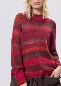 Sweter ColorWave Knit Bordowy 