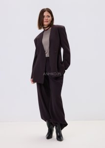 Marynarka Meriviar z Paskiem Śliwkowa 