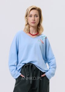 Bluzka Scarlet Bloom Baby Blue 