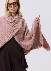 Sweter-Ponczo Arlene Pudrowo Różowy 