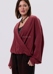 Bluzka Elira Wrap Wino