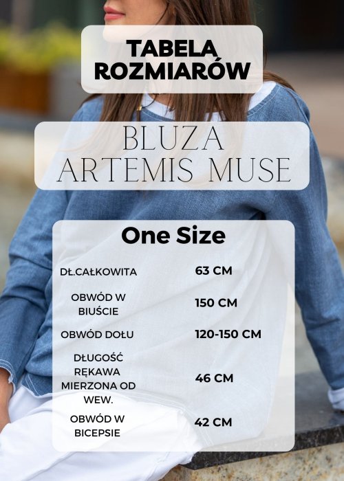 Tabela Rozmiarów One Size Bluza Artemis Muse
