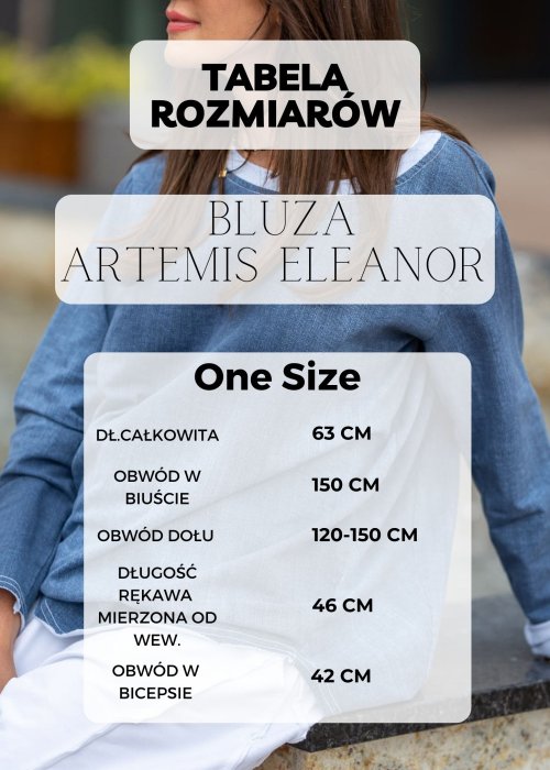 Tabela Rozmiarów One Size Bluza Artemis Eleanor