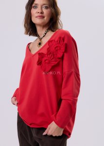 Bluzka Sa Lota Czerwona 