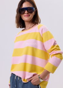 Bluza Frendly Różowo-Żółta 