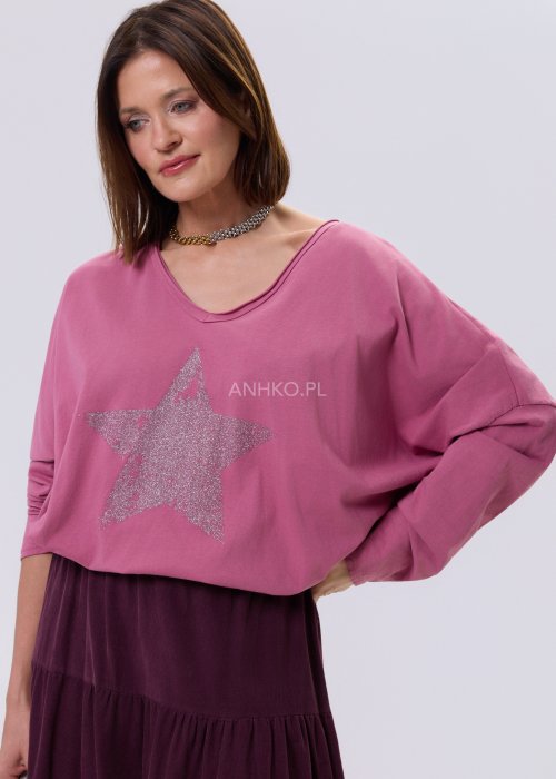 Bluzka Anio Star Jagodowa