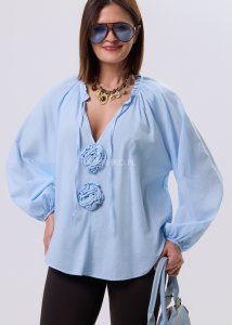 Bluzka Sage Bloom Błękitna 