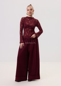 Bluzka Seravisse Bordowa 