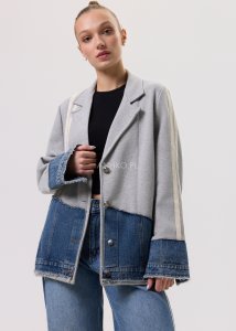 Marynarka Stron Denim Szara 