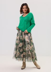Spódnica Lunareth Rose Ciemnozielona