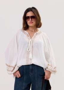 Bluzka Boho Rosa Biała 