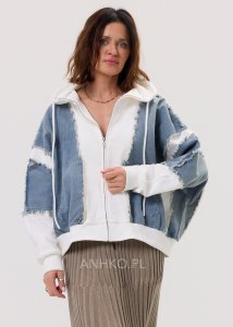 Bluza Denim Clash Biała 