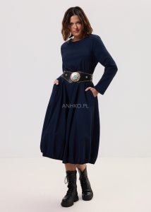 Sukienka Noa Soft Granatowa 