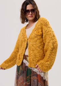 Kardigan Bolin Musztardowy 