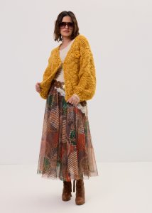 Spódnica Lunareth Chain Drain Brązowa