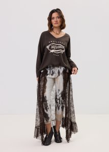 Spodnie Veloren Brązowo-Beżowe 