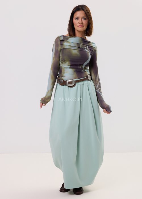 Bluzka Monnes Fioletowo-Zielona 