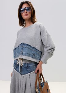 Bluza Denim Wave Szara