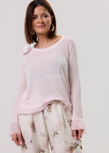 Bluzka Roselin Pudrowo Różowa 