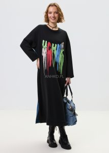 Sukienka Splash Denim Czarna 