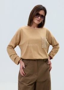 Bluzka Lunizana Karmelowa 