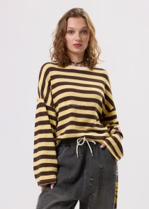 Sweter Atomis Żółto-Brązowy