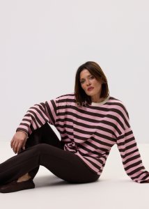 Sweter Atomis Różowo-Brązowy