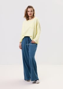 Spodnie Sztruksowe Bresco Niebieskie