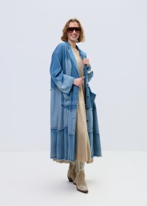 Płaszcz Jeansowy Amaya Jasny Denim